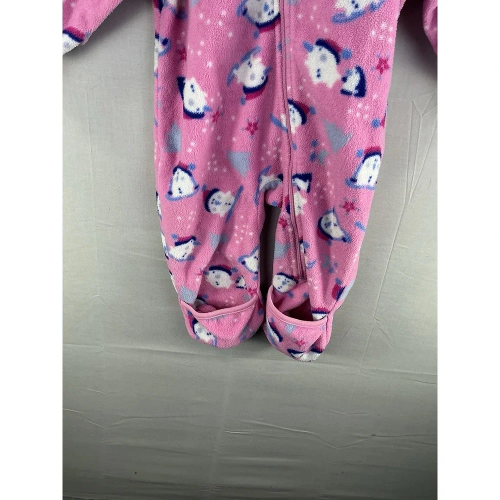 Columbia Pink Fleece Snowsuit Bunting 18 Month